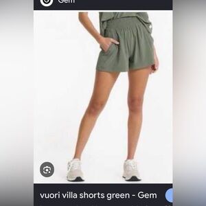 Vuori Sage Green Women's Athletic Shorts